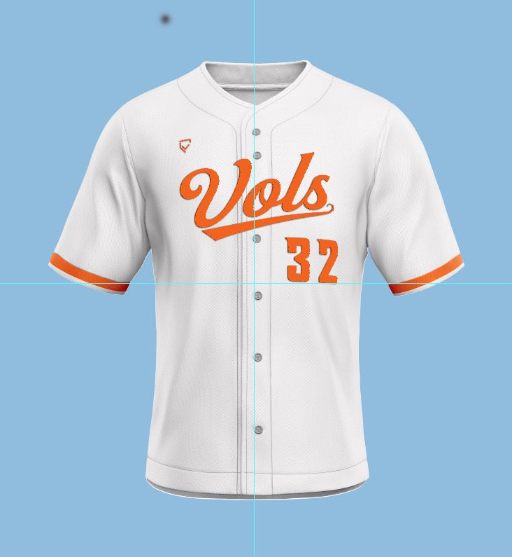 Virginia Vols - White Uniform Top (Required)