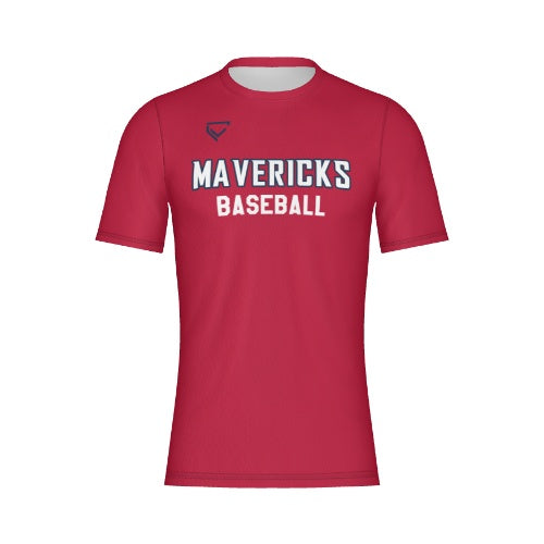 Mavericks - Red Dri-Fit T-Shirt (Customizable)