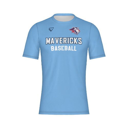 Mavericks - Baby Blue Dri-Fit T-Shirt (Customizable)