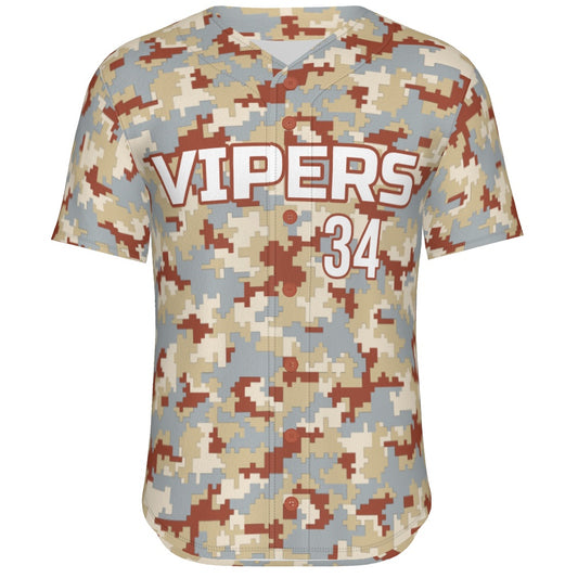 Baseball Jersey - Digital Camo