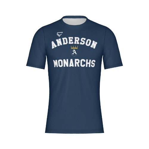 Monarchs - Navy Short Sleeve (Tri-blend)